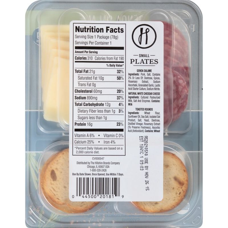 Hillshire Farm Hillshire Snacking Small Plates Genoa Salame and White