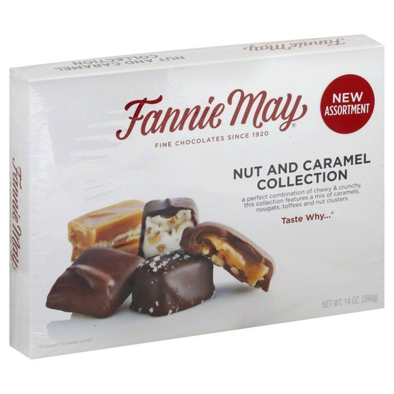 Fannie May Fine Chocolates, Nut and Caramel Collection (14 oz) Instacart