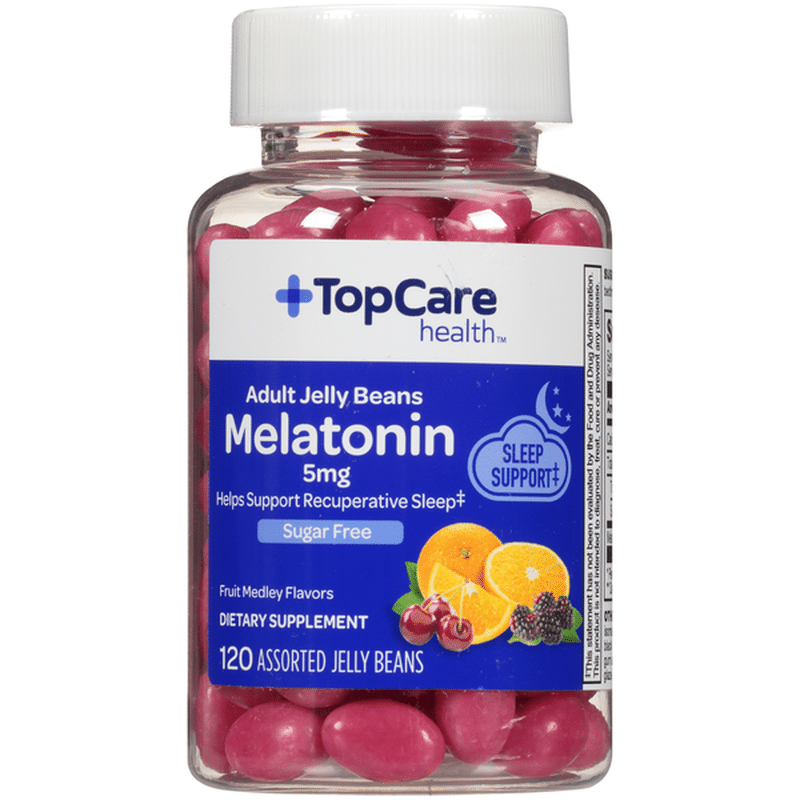 TopCare Adult Melatonin 5 Mg Helps Support Recuperative Sleep Sugar