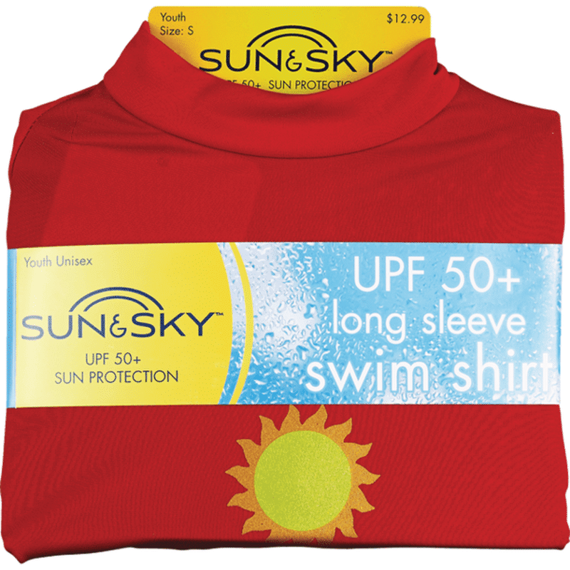Sun & Sky Long Sleeve Kids Swim Shirt