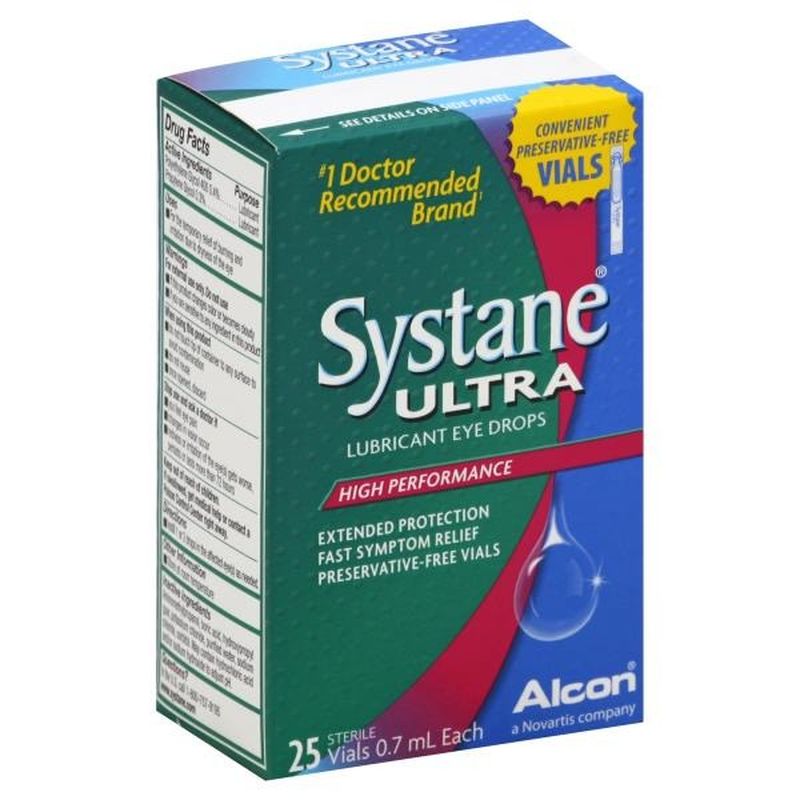 Systane Ultra Lubricant Eye Drops High Performance Vials - 25 CT (25 ct ...