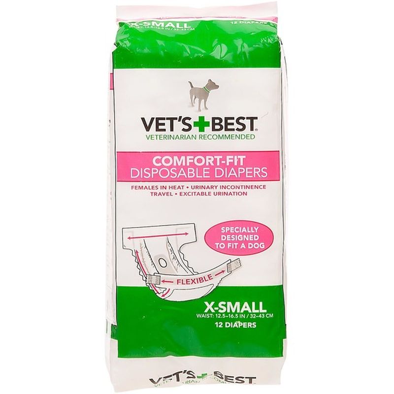 vet's best diapers for dogs