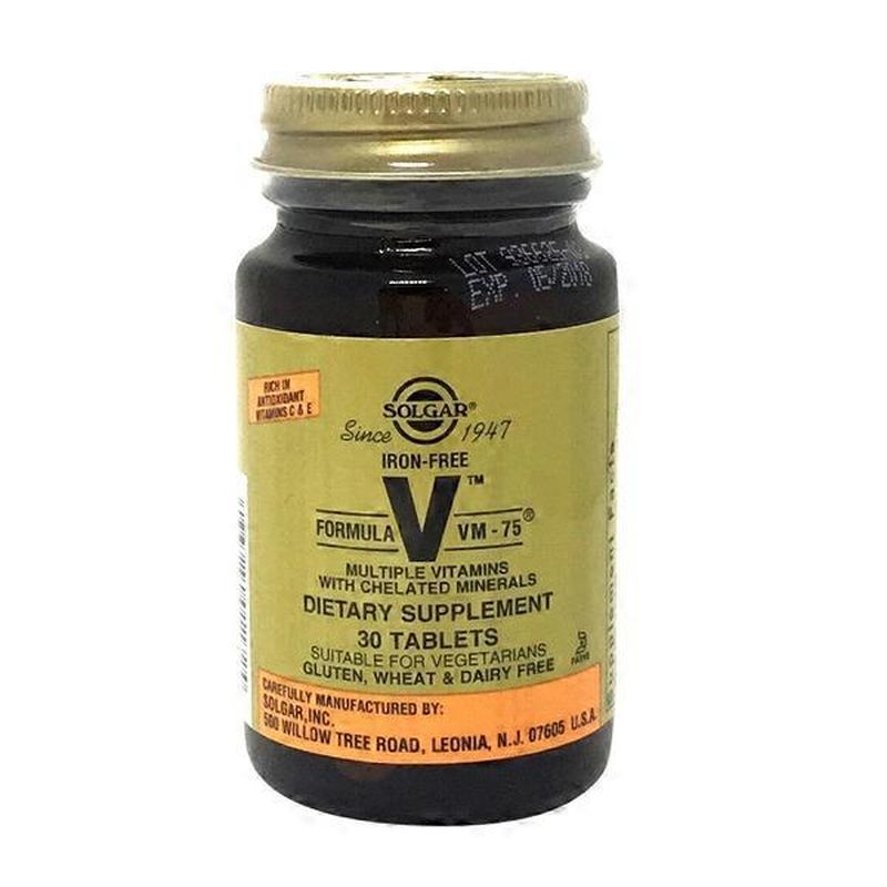 Solgar Iron Free Formula V vm75 Tablets (30 ct) Instacart