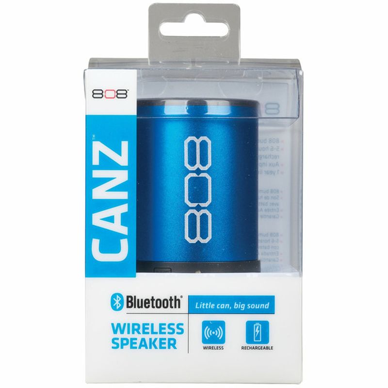 808 Canz Blue Wireless Bluetooth Speaker