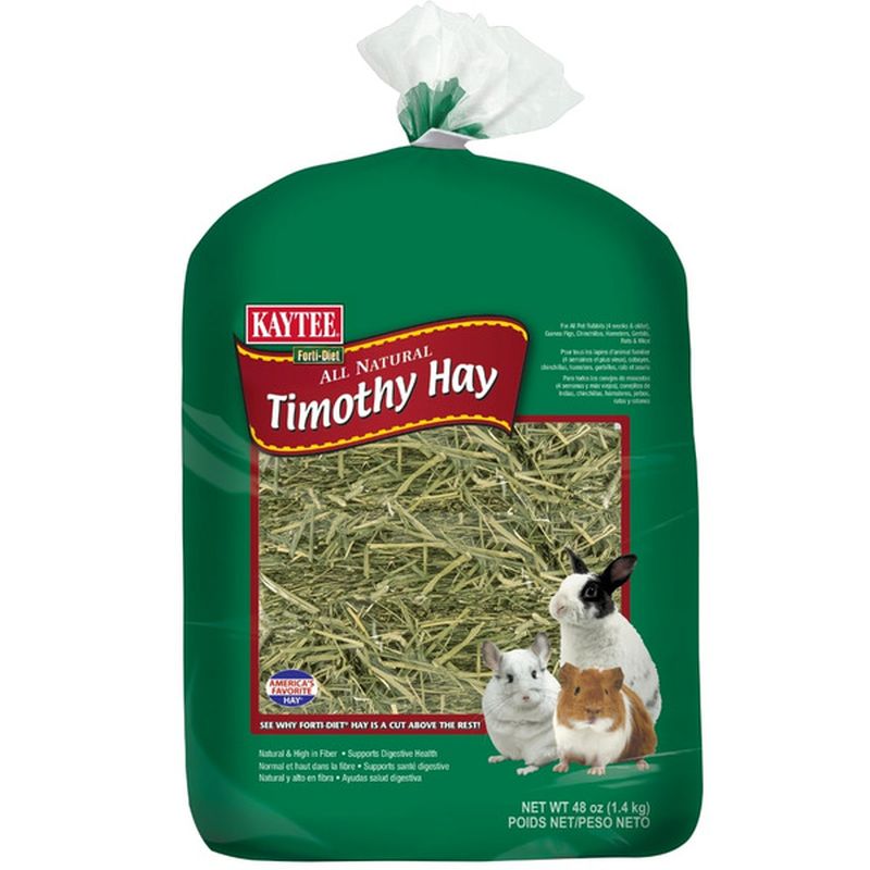 Kaytee Forti-Diet NATURAL Timothy Hay For All Pet Rabbits