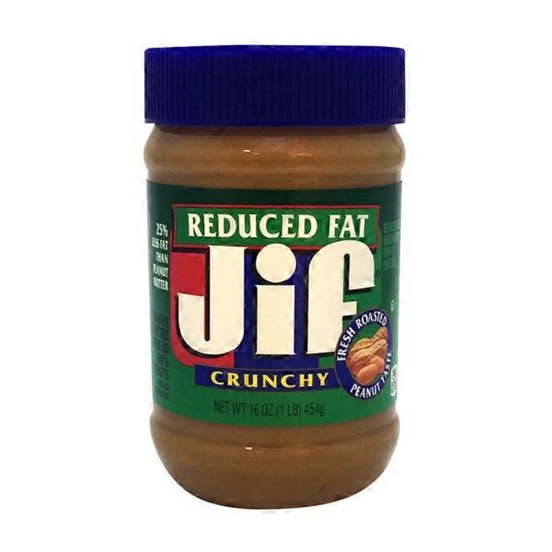 Jif Peanut Butter Spread, Reduced Fat, Crunchy (16 oz) Instacart