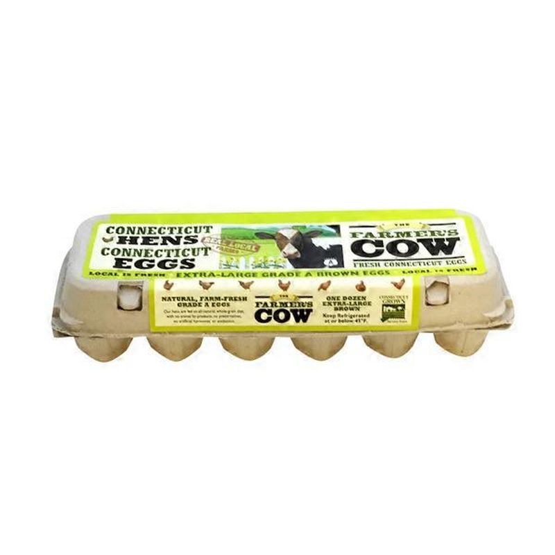 The Farmer's Cow Grade A Extra-large Brown Eggs (12 ct) - Instacart