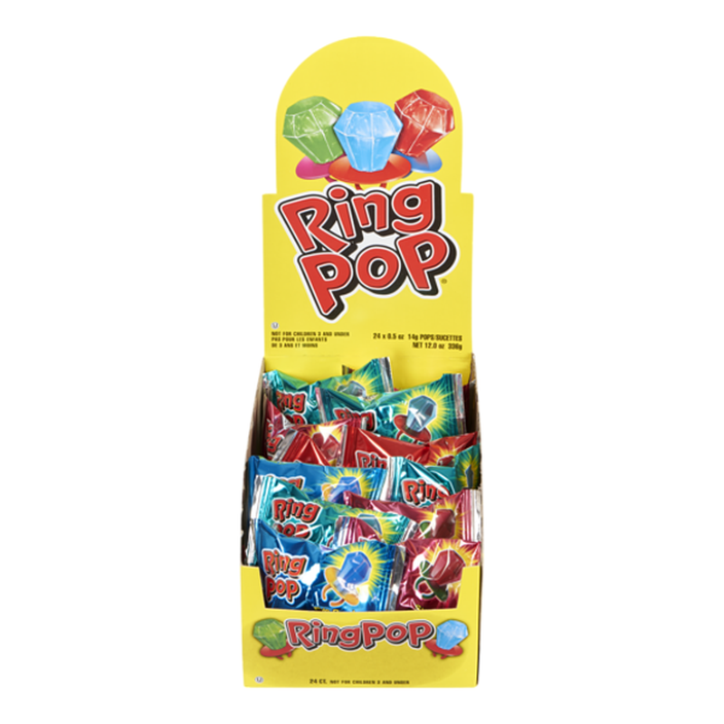 Ring Pop Individually Wrapped Bulk Variety Party Pack 24Count Candy
