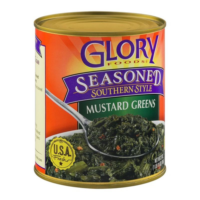 Glory Foods Seasoned Southern Style Mustard Greens (27 oz can) from Food4Less Instacart