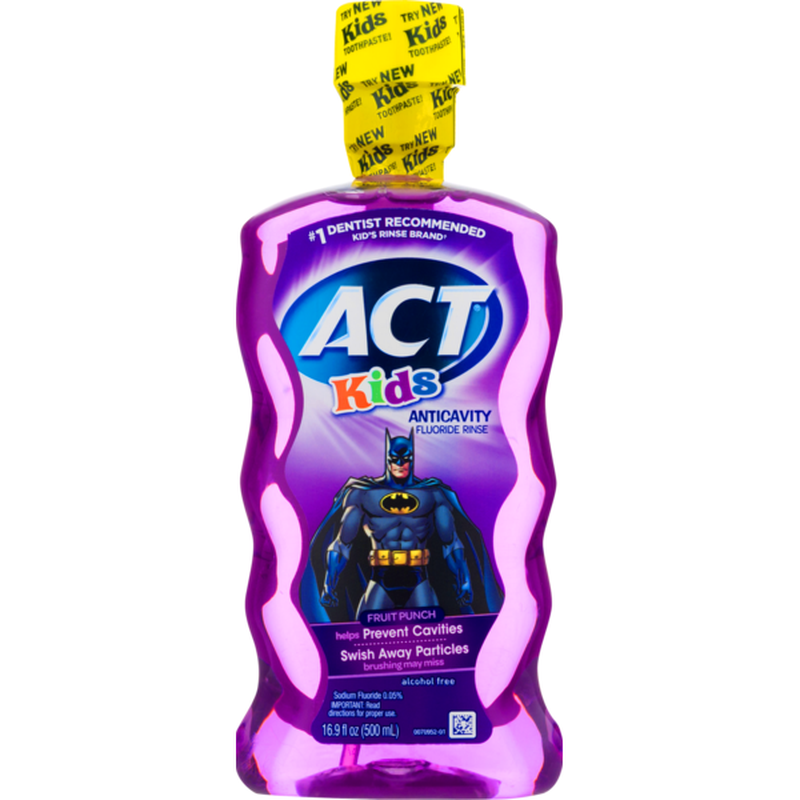 ACT Kids Anticavity Fluoride Rinse Fruit Punch (16.9 fl oz) Instacart