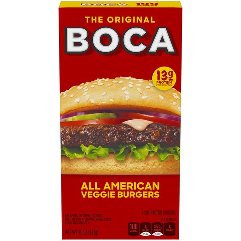 Boca All American Veggie Burgers (10 oz) Instacart