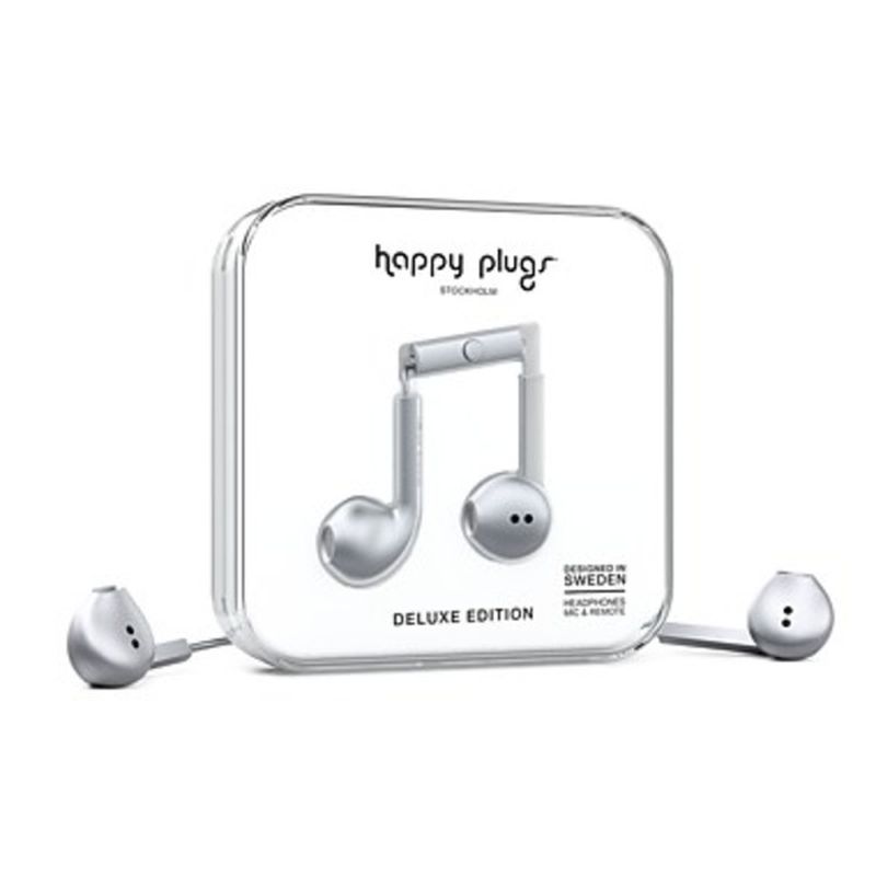Happy Plugs Space Grey Earbud Plus Wired Headphones with Mic 7824
