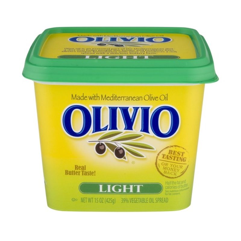 Olivio Buttery Spread, 39, Vegetable Oils, Light (15 oz) Instacart