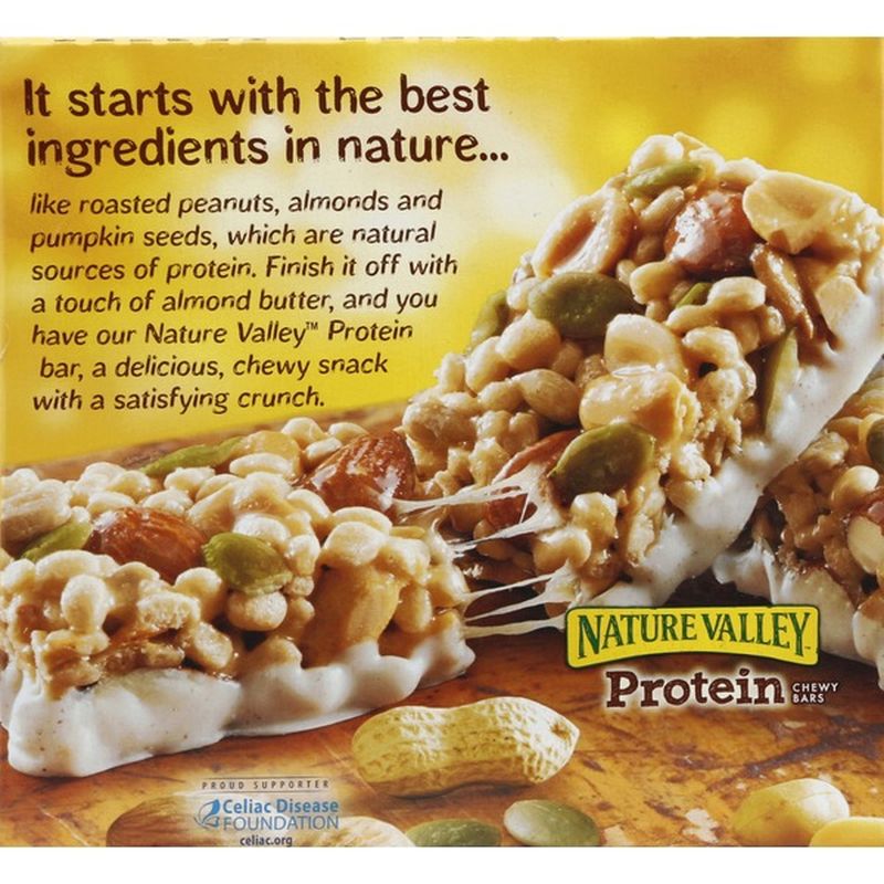 Nature Valley Chewy Bars, Protein, Honey, Peanut & Almond ...