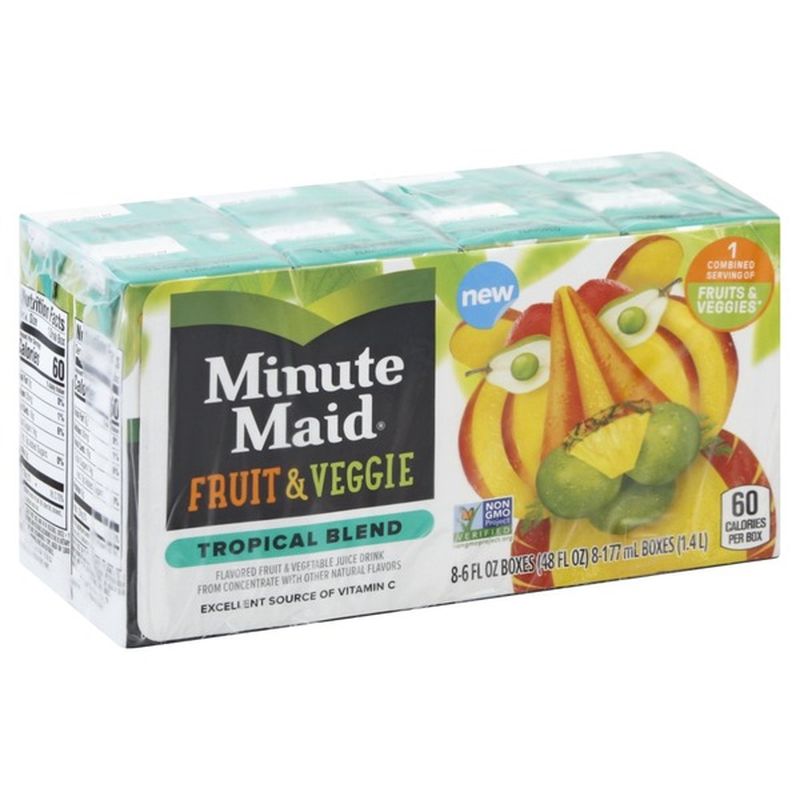 Minute Maid Tropical Blend Fruit & Veggie Juice Drink (6 fl oz) from