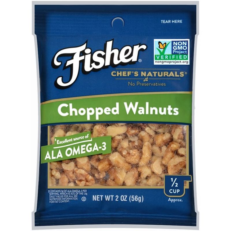 Fisher Walnuts, Chopped (2 oz) from Walmart Instacart