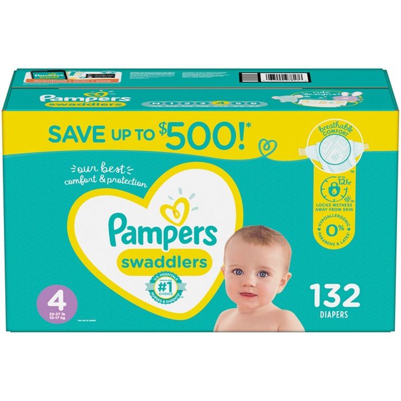 Pampers Diapers Size 4 (132 ct) from BJ's Wholesale Club - Instacart