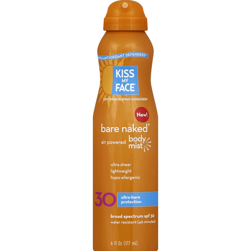 kiss my face organics mineral continuous spray sunscreen