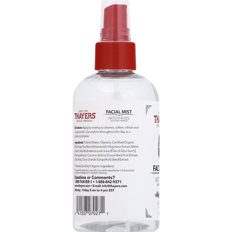 Thayers Facial Mist, Witch Hazel, Cucumber (8 oz) from Target Instacart