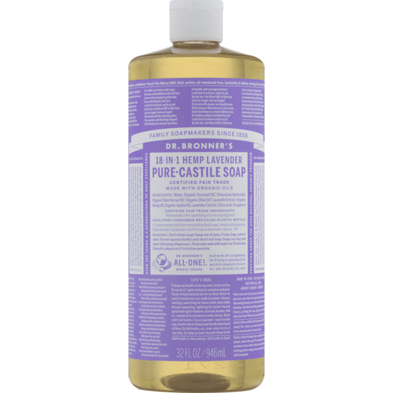Dr. Bronner's 18in1 Hemp PureCastile Soap Lavender (32 oz) from CVS