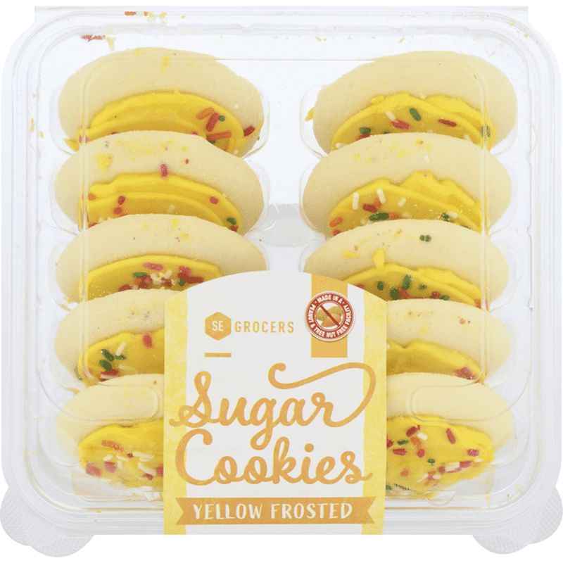 Southeastern Grocers Sugar Cookies, Yellow Frosted (13.5 oz) Instacart