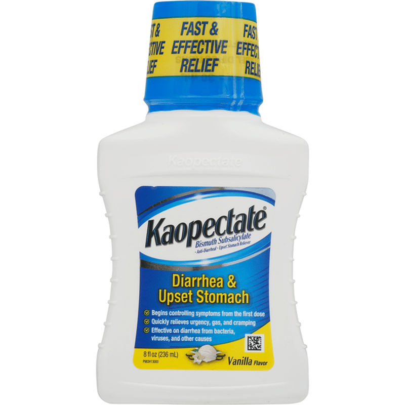 Kaopectate Diarrhea & Upset Stomach, Vanilla Flavor (8 fl oz) Instacart