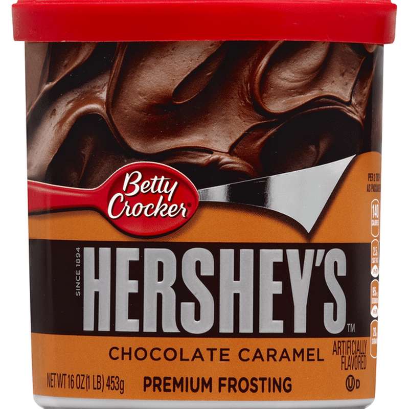 Betty Crocker Frosting Premium Hersheys Chocolate Caramel 16 Oz Instacart 