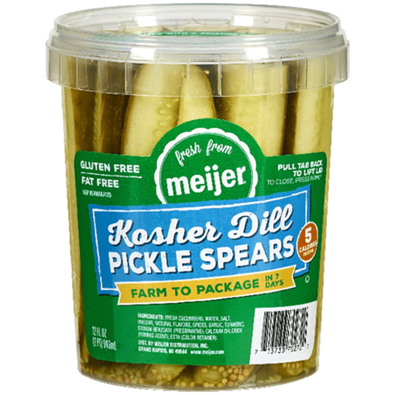 Meijer Kosher Dill Pickle Spears