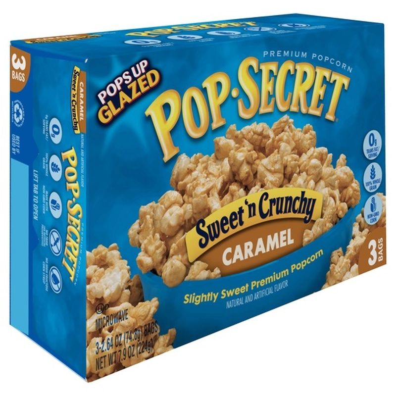 Pop Secret Popcorn, Premium, Caramel, Sweet n' Crunchy (7.92 oz