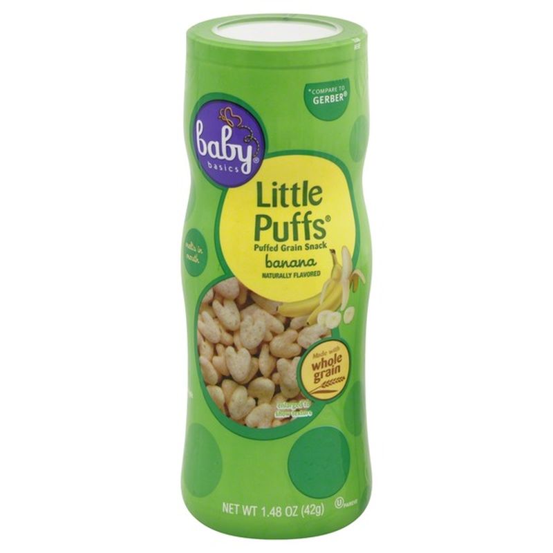 Baby Basics Little Puffs, Banana (1.48 oz) Instacart