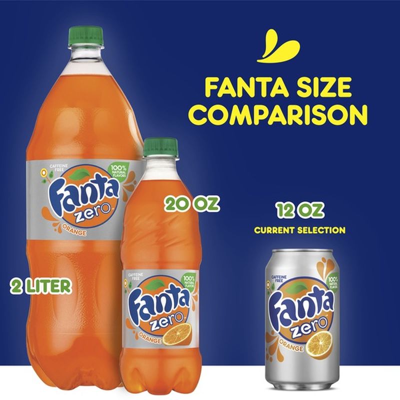 Fanta Orange Zero Sugar Soda Fruit Flavored Soft Drink (12 fl oz