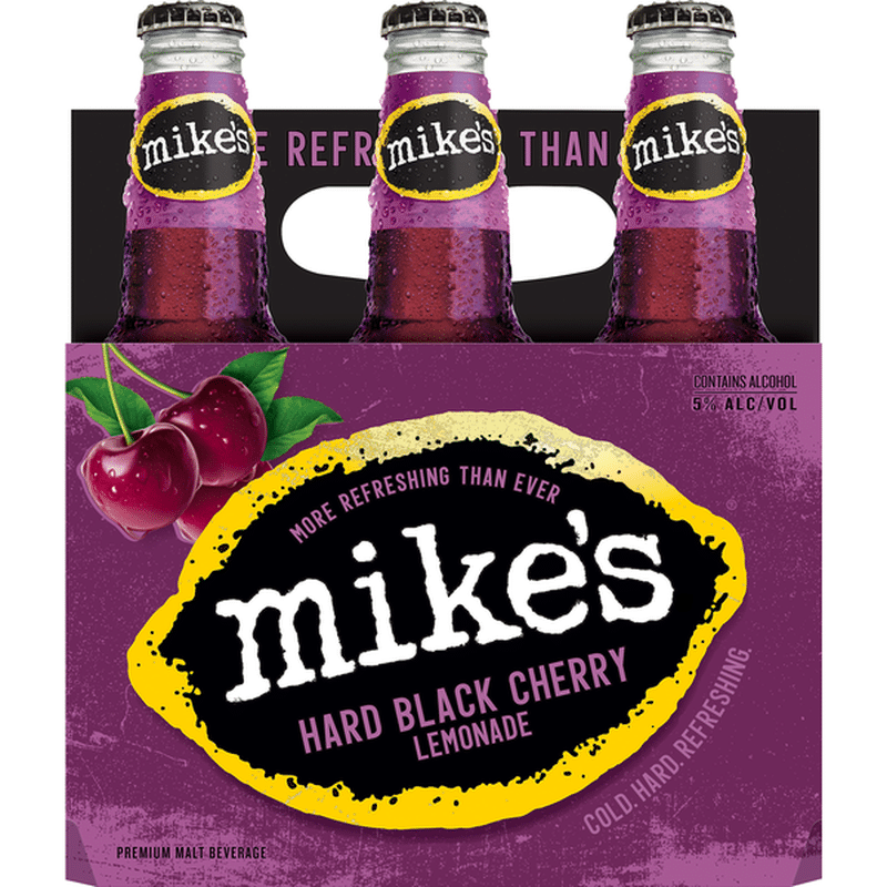 Mike's Hard Lemonade Malt Beverage, Premium, Hard Black Cherry Lemonade