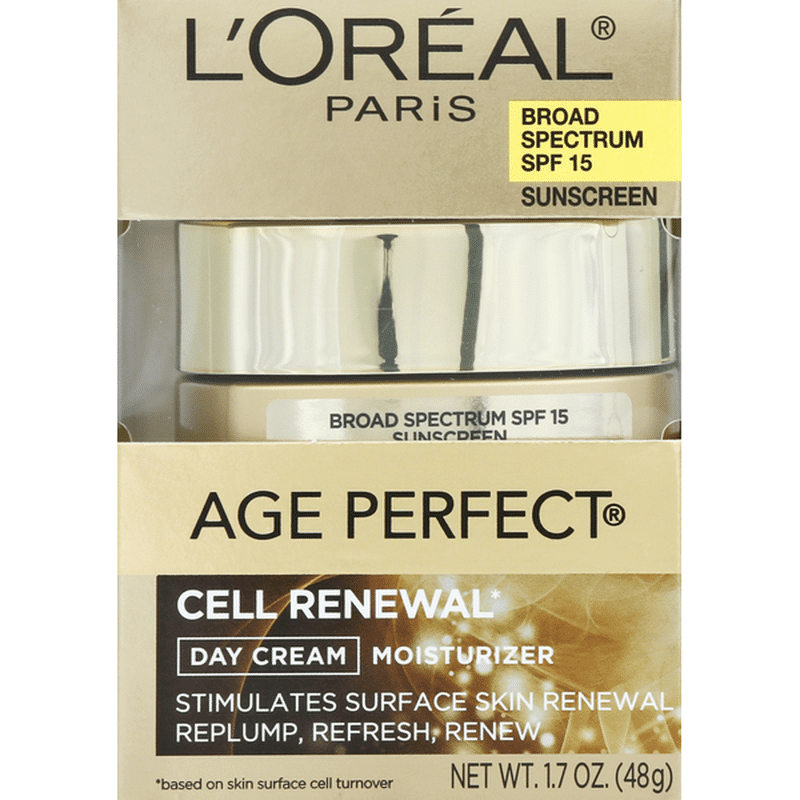 L'Oreal Sunscreen, Day Cream, Moisturizer, Broad Spectrum SPF 15 (1.7