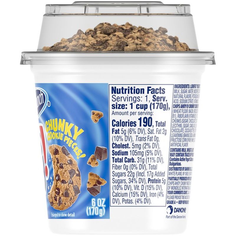 YoCrunch Vanilla Lowfat Yogurt with Chips Ahoy Cookie Pieces (6 oz