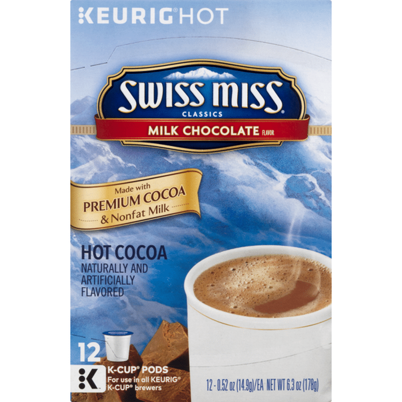 swiss miss light hot cocoa k cups