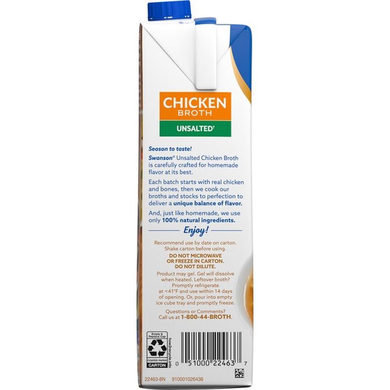 Swanson® Unsalted Chicken Broth (32 oz) Instacart