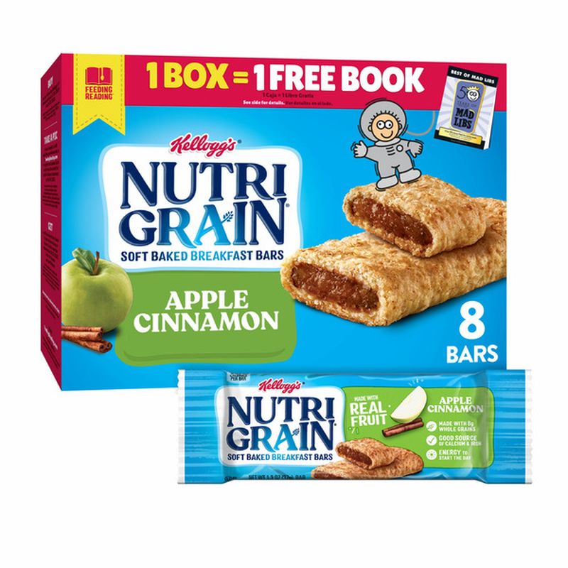 Kellogg's Nutri-Grain Soft Baked Breakfast Bars, Made with Real Fruit