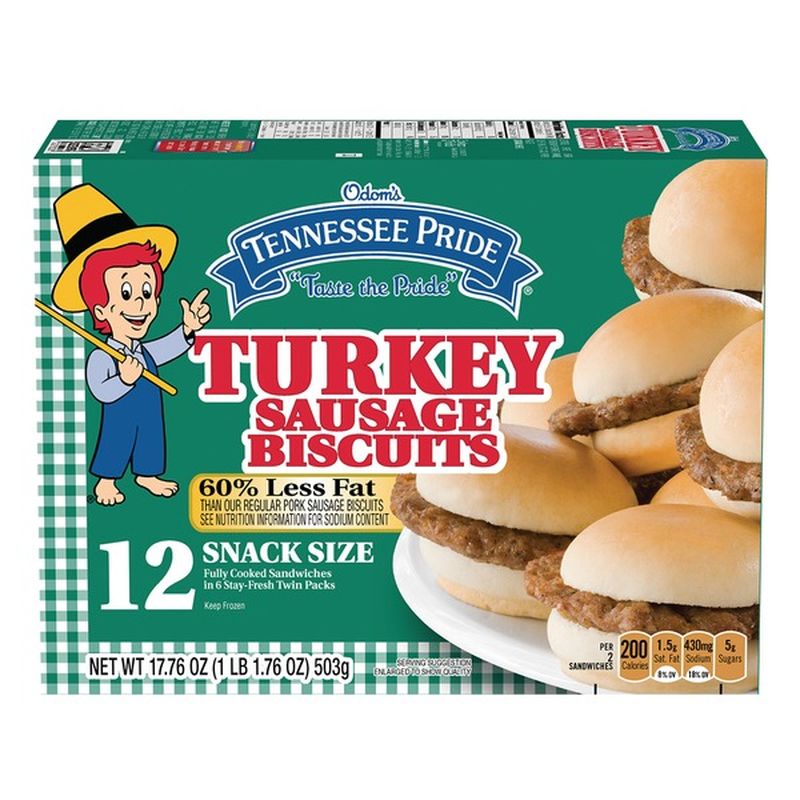 Odom's Tennessee Pride Turkey Sausage Biscuit (17.8 oz) Instacart