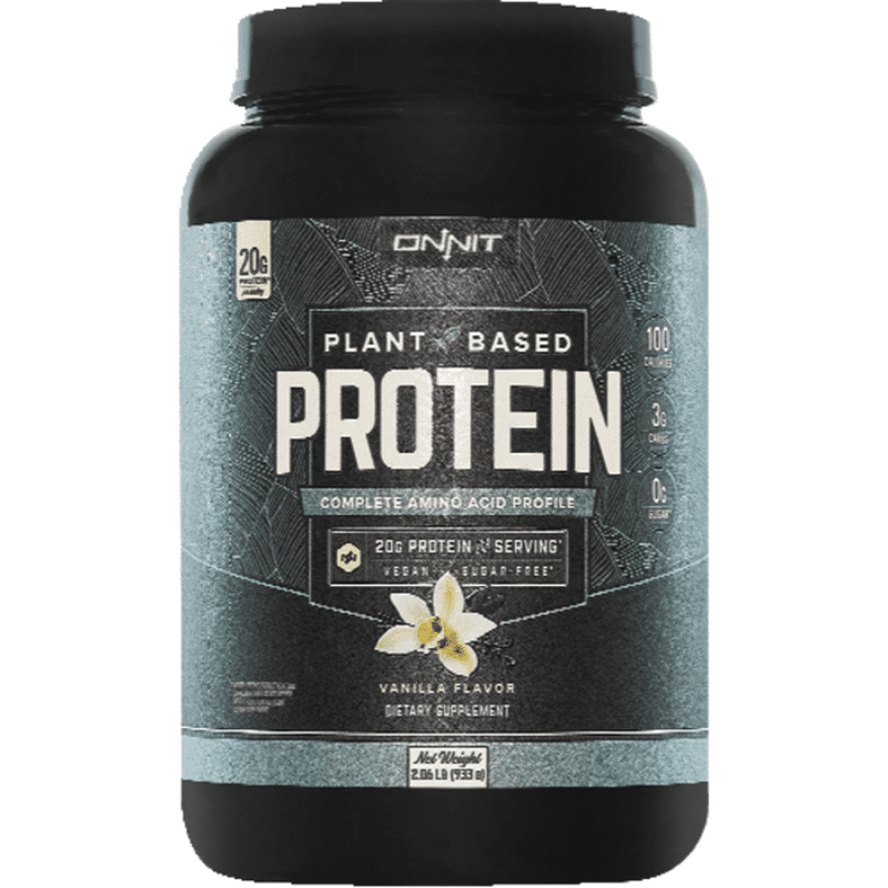 Onnit Vanilla Flavor PlantBased Protein Powder (2.06 lb) Instacart