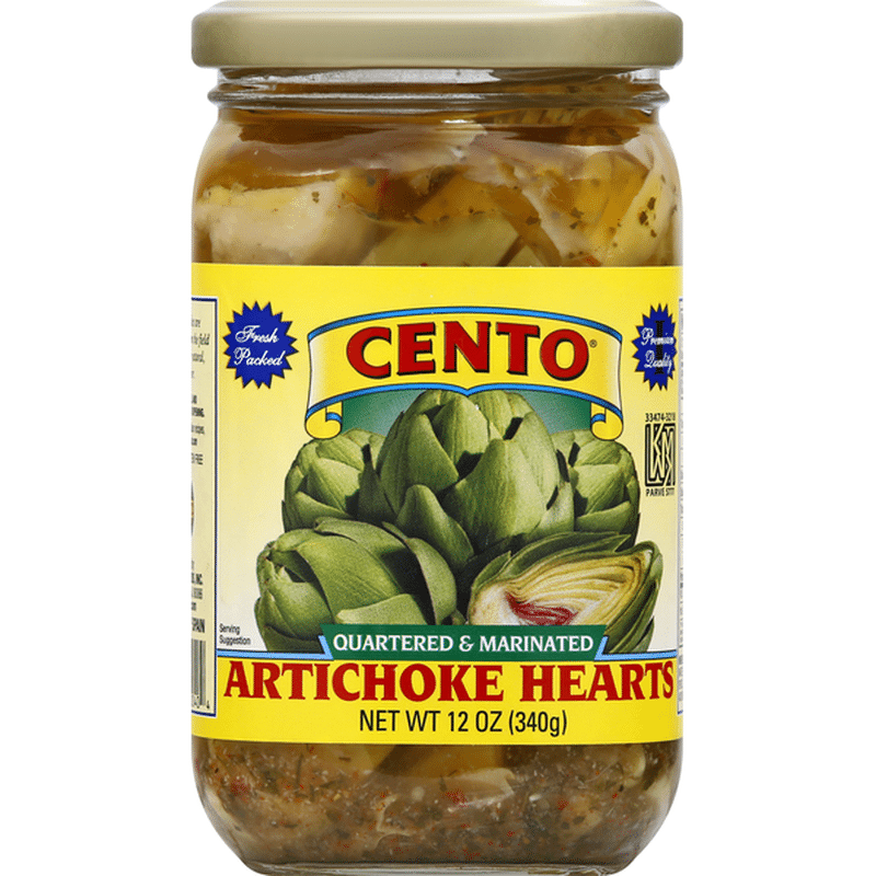 Cento Artichoke Hearts, Quartered & Marinated (12 oz) Instacart