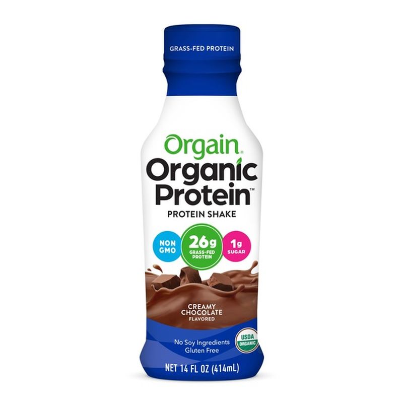 Orgain Protein Shake, Creamy Chocolate Flavor (14 oz) - Instacart