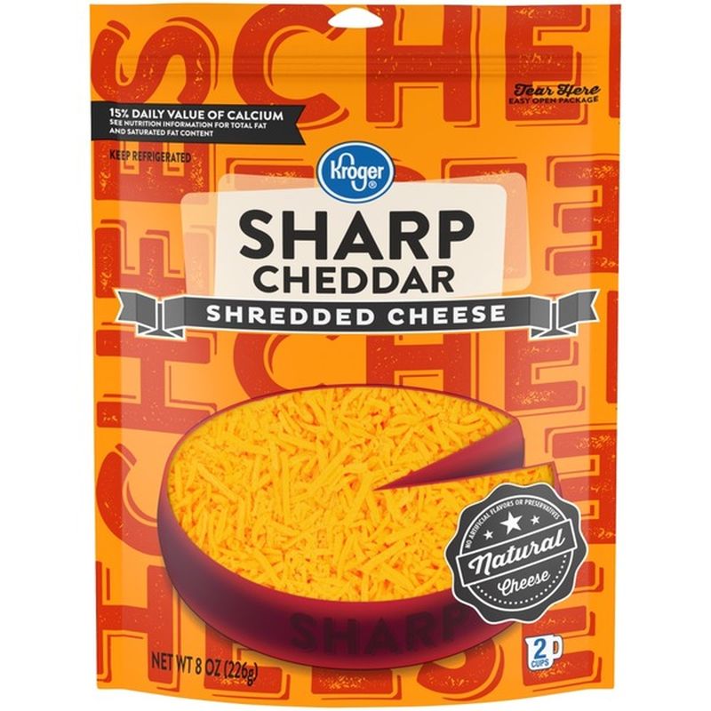 Kroger Sharp Cheddar Shredded Cheese