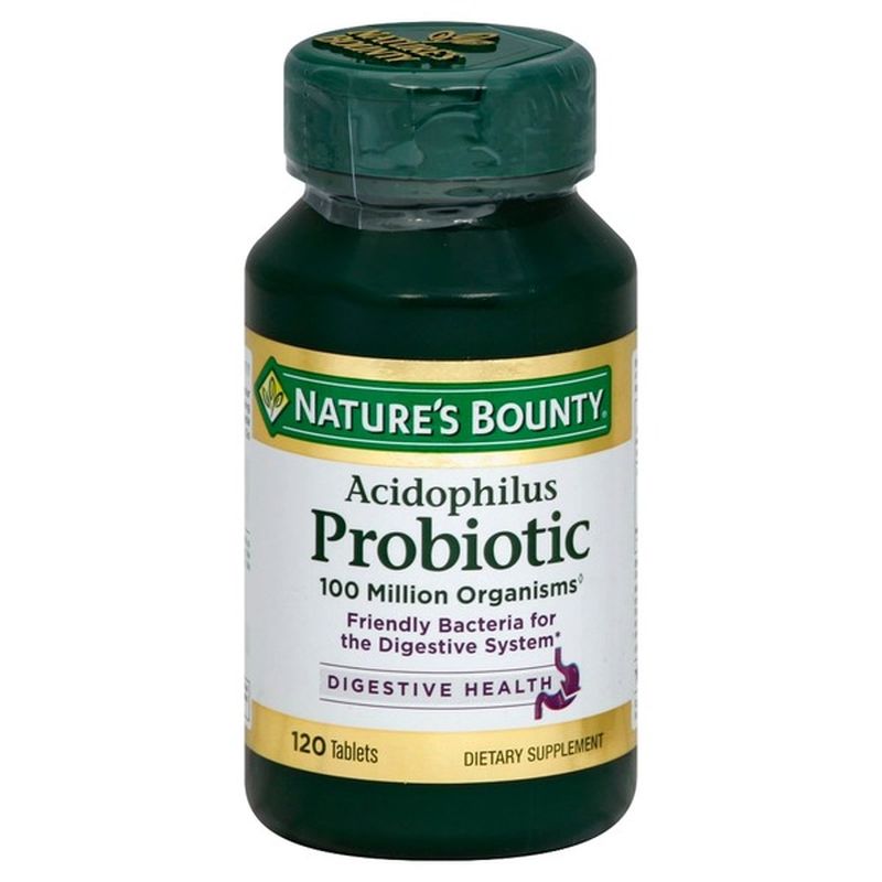 Nature's Bounty Acidophilus Probiotic Tablets - 120 CT (120 ct) from ...