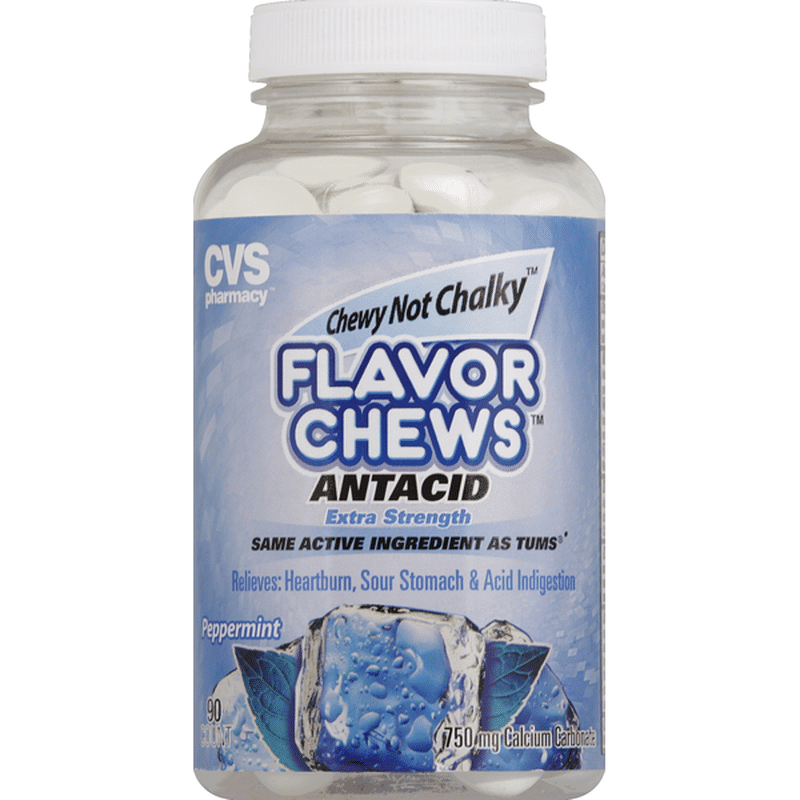 CVS Pharmacy Antacid, Extra Strength, Peppermint, Flavor Chews (90 each