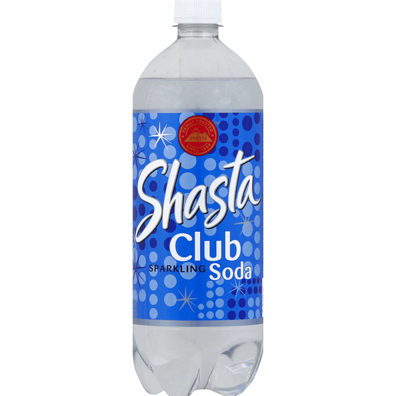 Shasta Soda, Club, Sparkling (1 L) - Instacart