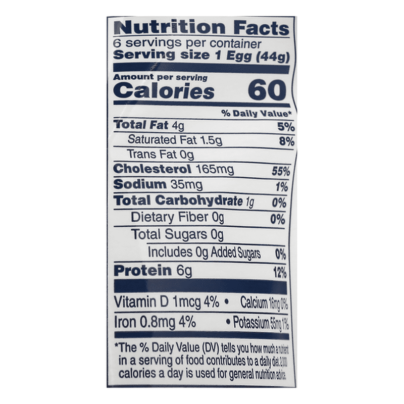 Lucerne Eggs, Medium, Peeled, HardCooked (6 ct) Instacart