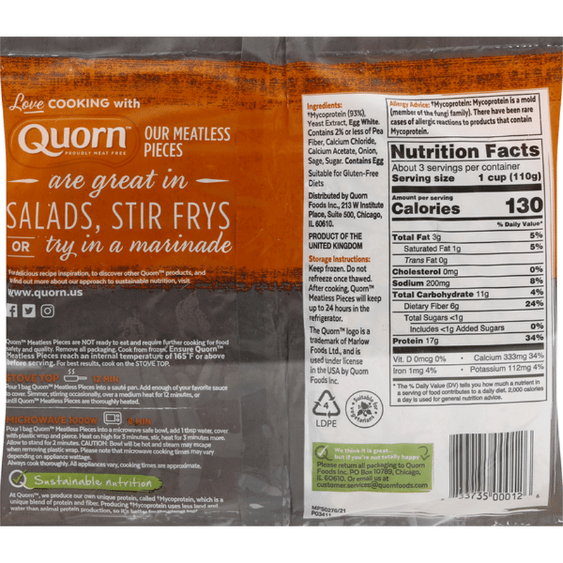Quorn Pieces, Meatless (12 oz) from Kroger - Instacart