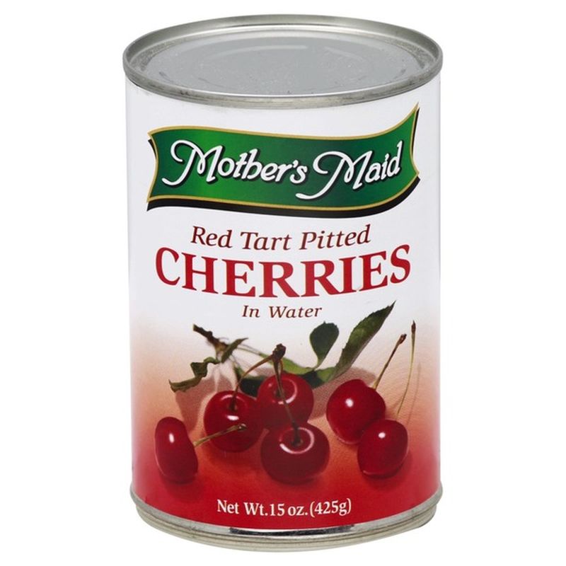 Mother's Maid Cherries, Red Tart Pitted, In Water (15 oz) Instacart