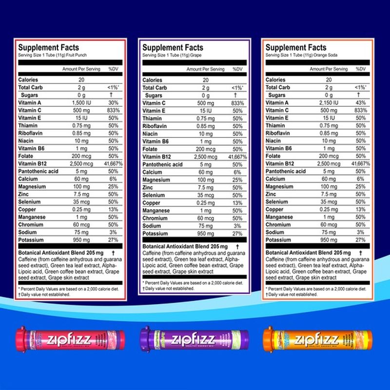 Zipfizz Variety Pack, 30 Count (30 ct) Instacart