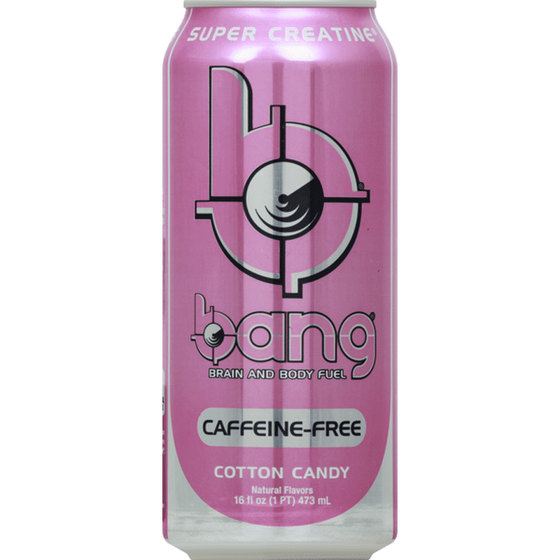 Bang Energy Energy Drink Caffeine-free Cotton Candy 16 Oz Delivery Or Pickup Near Me - Instacart